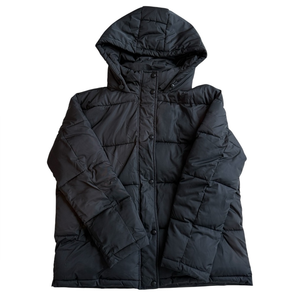 NWOT Rebecca Minkoff Zayne Black Hooded Puffer Jacket Size Small